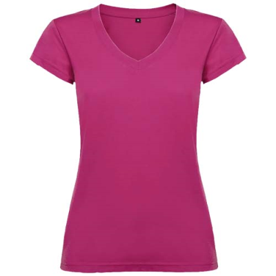 Picture of VICTORIA SHORT SLEEVE LADIES V-NECK TEE SHIRT in Rossette.