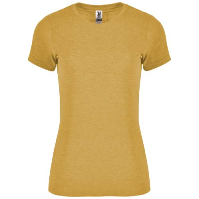 Picture of FOX SHORT SLEEVE WOMENS TEE SHIRT in Heather Mustard.