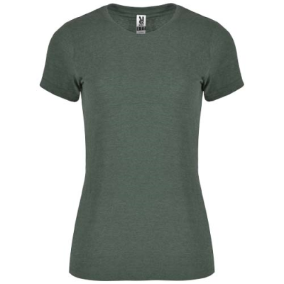 Picture of FOX SHORT SLEEVE WOMENS TEE SHIRT in Heather Dark Green