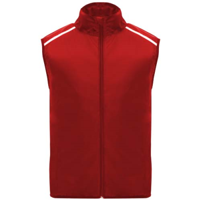 Picture of JANNU UNISEX LIGHTWEIGHT RUNNING BODYWARMER in Red