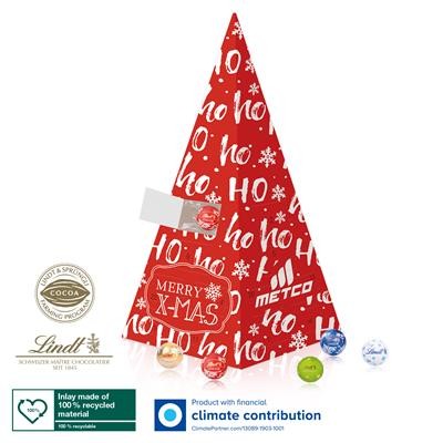 Picture of PERSONALISED LINDT PYRAMID SHAPE ADVENT CALENDAR