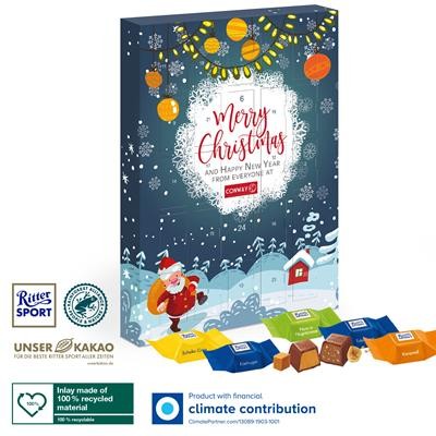 Picture of PERSONALISED EXTRA LARGE RITTER SPORTS CHUNKS ADVENT CALENDAR.