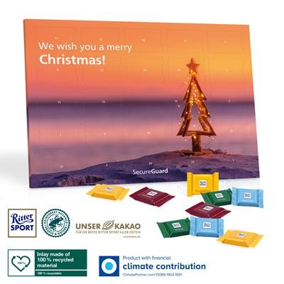 Picture of PERSONALISED RITTER SPORTS DESK TOP ADVENT CALENDAR