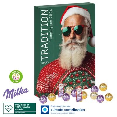 Picture of PERSONALISED MILKA WALL GOURMET ADVENT with Biodegradable Inlay.