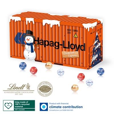 Picture of PERSONALISED LINDT 3D FRIEIGHT CONTAINER ADVENT CALENDAR.