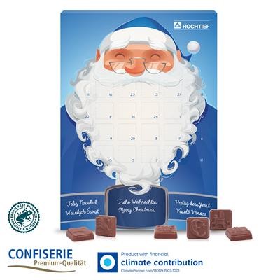 Picture of PERSONALISED CLASSIC EXCLUSIVE MOULDED CHOCOLATE WALL ADVENT CALENDAR