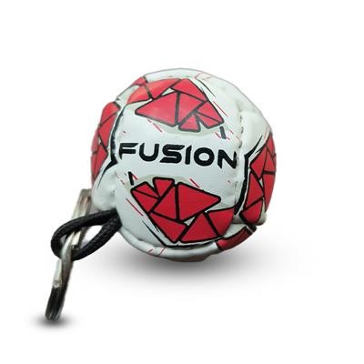 Picture of PVC MINI FOOTBALL KEYRING in White