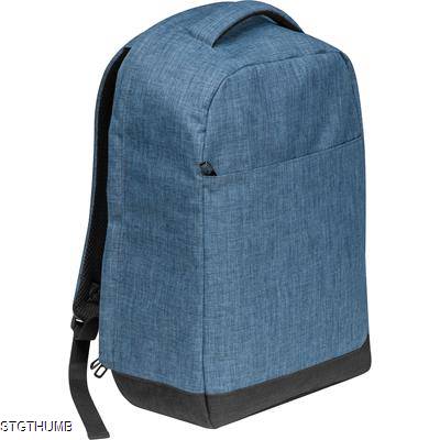 Picture of POLYESTER BACKPACK RUCKSACK in Blue.