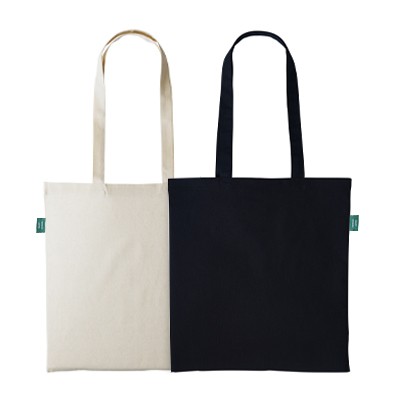 Picture of INTREPID 8OZ RECYCLED COTTON CANVAS BAGS in Natural or Black.