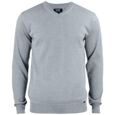 Picture of CUTTER & BUCK EVERETT V-NECK MEN MODERN V-NECK SWEATER.