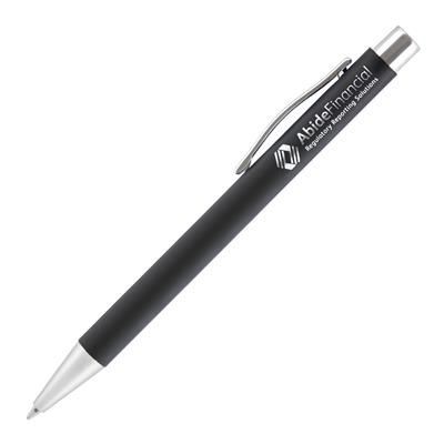 Picture of TRAVIS SOFT FEEL BALL PEN in Black.