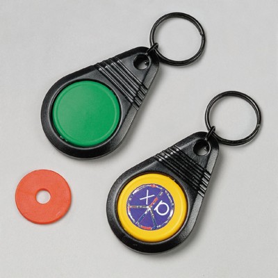 Picture of EURO KEYRING in Black.