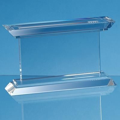 Picture of 24CM OPTICAL CRYSTAL JANUS MOUNTED RECTANGULAR AWARD