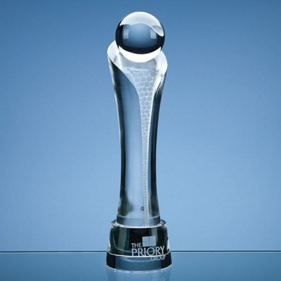 Picture of 30CM OPTICAL CRYSTAL ECLIPSE AWARD; PRESENTATION BOX: INC