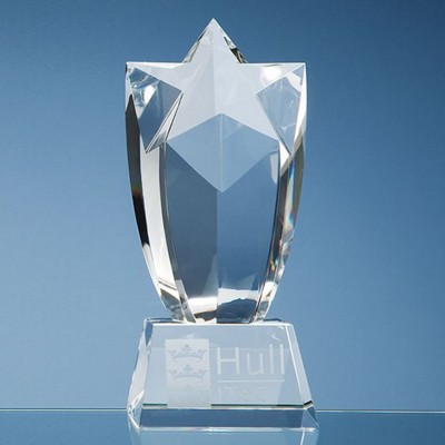 Picture of 20CM OPTICAL CRYSTAL MOUNTED STARBURST AWARD