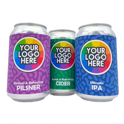 Picture of BEER AND CIDER CANS - FULL BRANDING