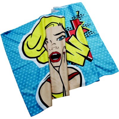 Picture of SUBLIMATED BEACH TOWEL.