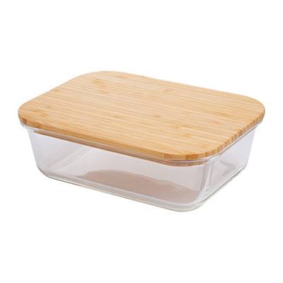 Picture of FRESHFUSION RE98 GLASS LUNCH BOX with Bamboo Lid