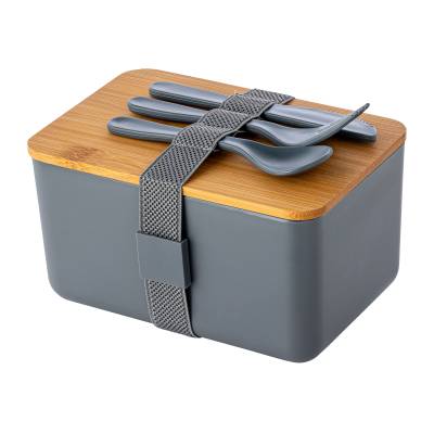 Picture of RE98-BAMBUGUSTO LUNCH BOX in Grey.