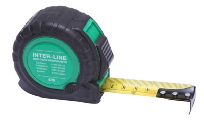 Picture of TT5 5M TAPE MEASURE in Black with green trim