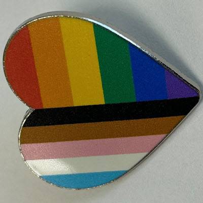 Picture of PRIDE HEART BADGE