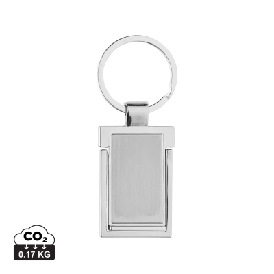 Picture of RSC RECYCLED ZINC ALLOY PHONE STAND KEYRING CHAIN in Silver.