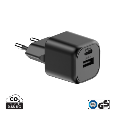 Picture of URBAN VITAMIN MONTEREY RCS RECYCLED PLASTIC 20W GAN CHARGER in Black