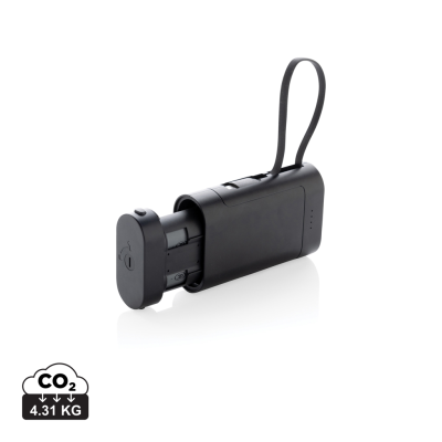 Picture of CYCLECELL 10,000 MAH REMOVABLE BATTERY POWERBANK in Black.