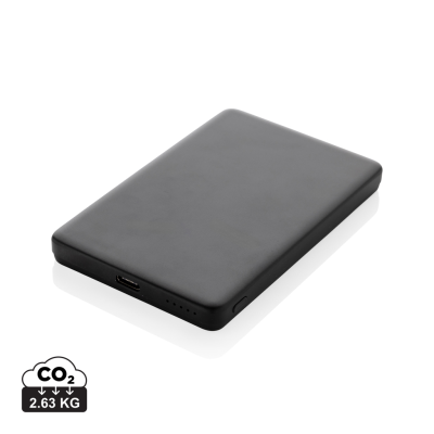 Picture of ORION RCS RECYCLED ALUMINUM 5000 MAH 5W MAGNETIC POWERBANK in Black