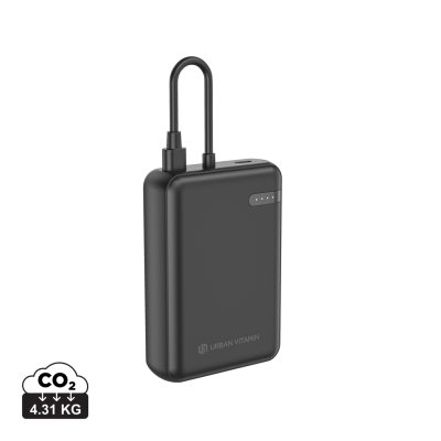 Picture of URBAN VITAMIN FULLERTON RCS RECYCLED 10,000 20W PD POWERBANK in Black