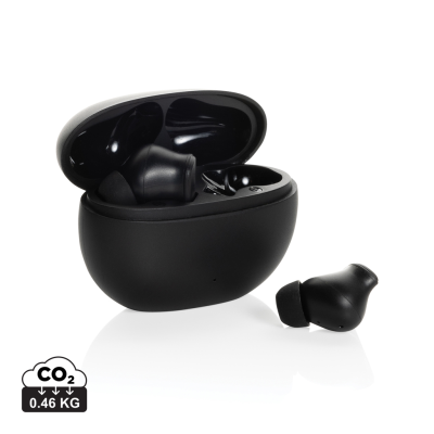 Picture of PROLINK RCS RECYCLED PLASTIC HYBRID ANC & ENC EARBUD in Black.