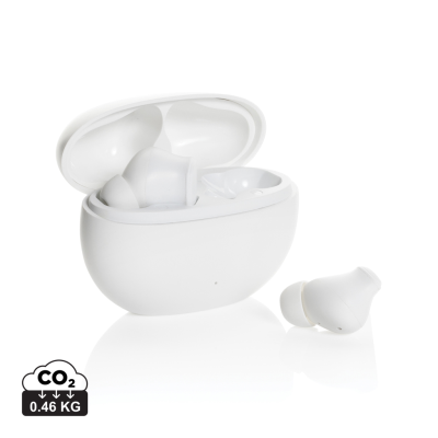 Picture of PROLINK RCS RECYCLED PLASTIC HYBRID ANC_&_ENC EARBUD in White