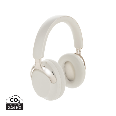 Picture of SOUNDPRO RCS RECYCLED PLASTIC ANC HEADPHONES in White