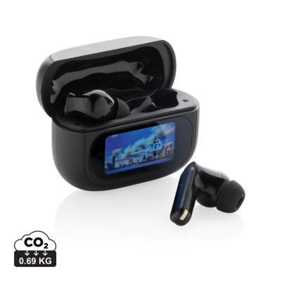 Picture of AIRTUNE RCS RECYCLED PLASTIC ANC EARBUDS with Touch Screen in Black