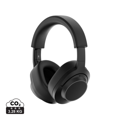 Picture of IRVINE RCS RECYCLED AND REPAIRABLE ANC CORDLESS HEADPHONES in Black.