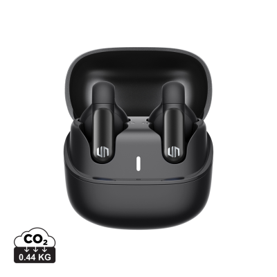 Picture of URBAN VITAMIN LONG BEACH ENC RPLASTIC CORDLESS EARBUDS in Black.