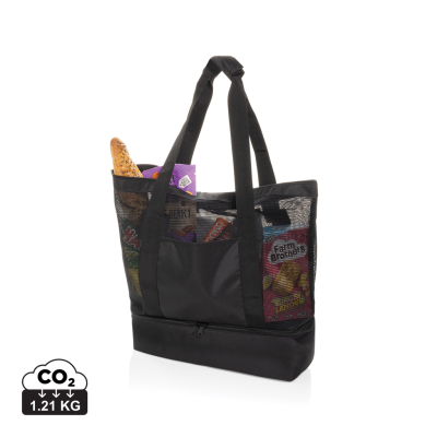 Picture of IQLO AWARE™ RPET 2-IN-1 COOLER TOTE in Black