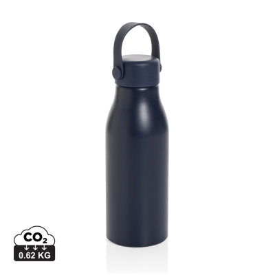 Picture of PLUTO RCS CERTIFIED RECYCLED ALUMINIUM METAL BOTTLE 680ML in Navy.