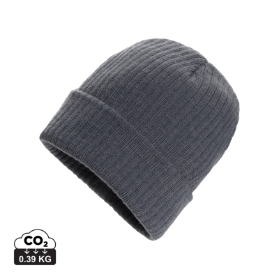 Picture of PRYOR AWARE™ POLYLANA® BEANIE with Cuff in Anthracite Grey.