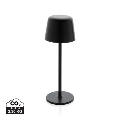 Picture of ZENIC RCS RECYCLED PLASTIC USB RE-CHARGABLE TABLE LAMP in Black