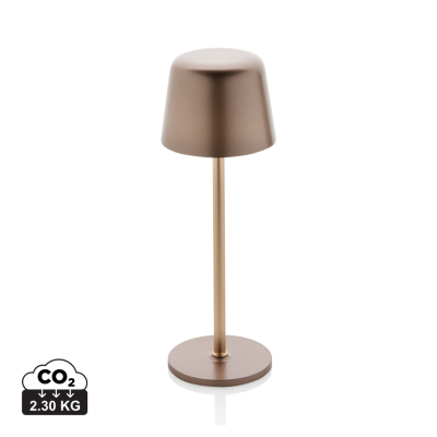 Picture of ZENIC RCS RECYCLED PLASTIC USB RE-CHARGABLE TABLE LAMP in Bronze