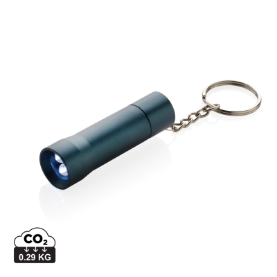 Picture of FLASH RCS RECYCLED ALUMINIUM METAL KEYRING CHAIN TORCH in Blue