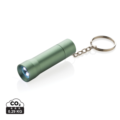 Picture of FLASH RCS RECYCLED ALUMINIUM METAL KEYRING CHAIN TORCH in Green