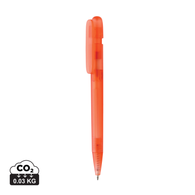 Picture of DEVIN GRS CERTIFIED RABS PEN CLEAR TRANSPARENT in Red