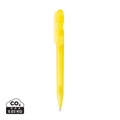 Picture of DEVIN GRS CERTIFIED RABS PEN CLEAR TRANSPARENT in Yellow.