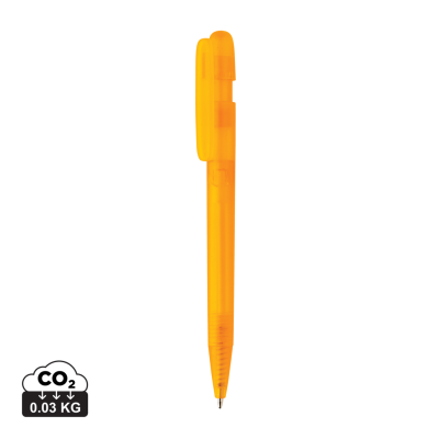 Picture of DEVIN GRS CERTIFIED RABS PEN CLEAR TRANSPARENT in Orange.