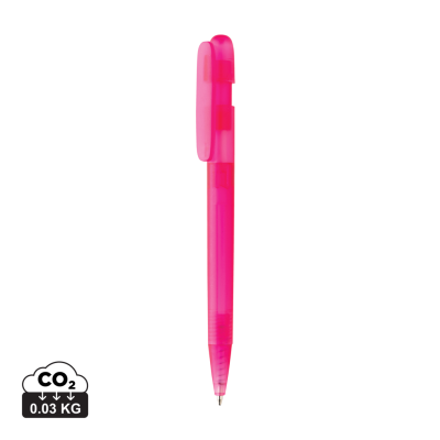 Picture of DEVIN GRS CERTIFIED RABS PEN CLEAR TRANSPARENT in Pink.