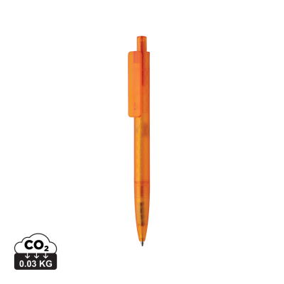 Picture of X3 GRS RECYCLED PC PLASTIC PEN FROSTED in Orange