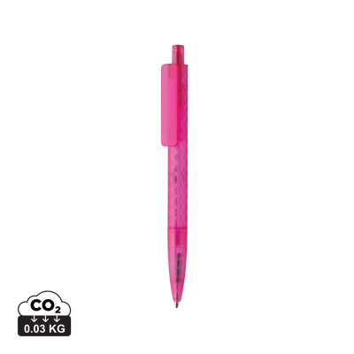 Picture of X3 GRS RECYCLED PC PLASTIC PEN FROSTED in Pink