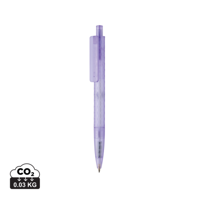 Picture of X3 GRS RECYCLED PC PLASTIC PEN FROSTED in Purple